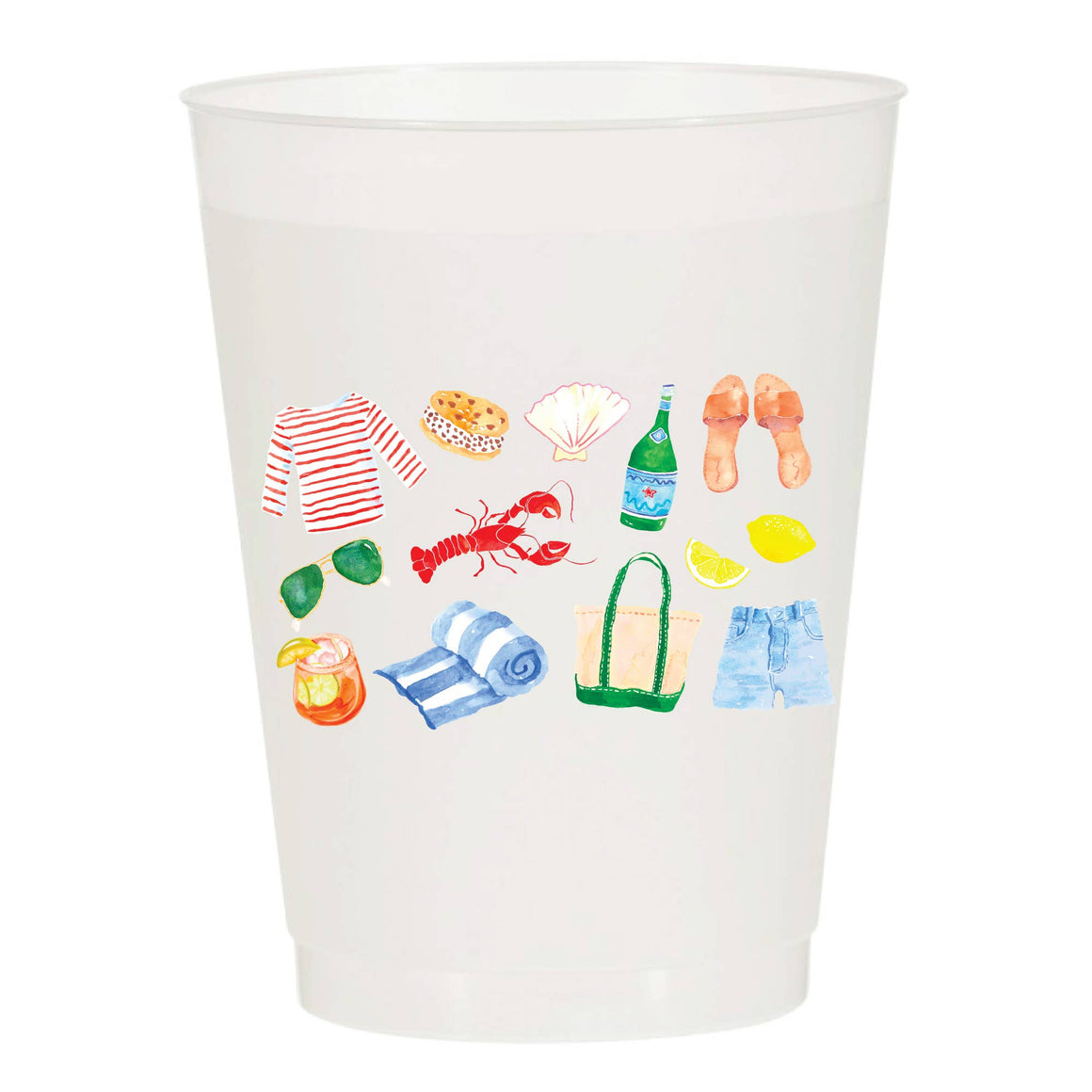 Summer Living Frosted Cups
