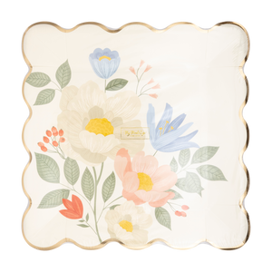 Floral Corner Plates