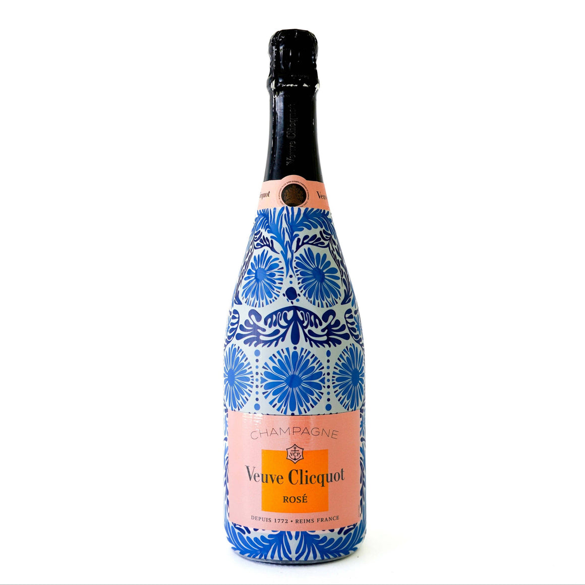 Beau Bottles x Sheridan French Collection - Navy Jardin - Made for Veuve