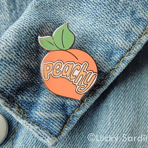 Peachy Enamel Pin