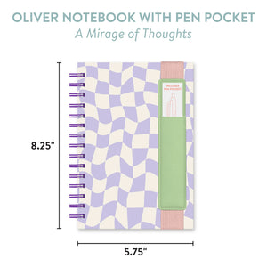 Lilac Checkerboard Notebook