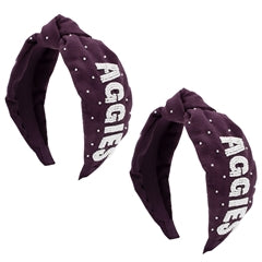 Texas A&M Beaded Headband