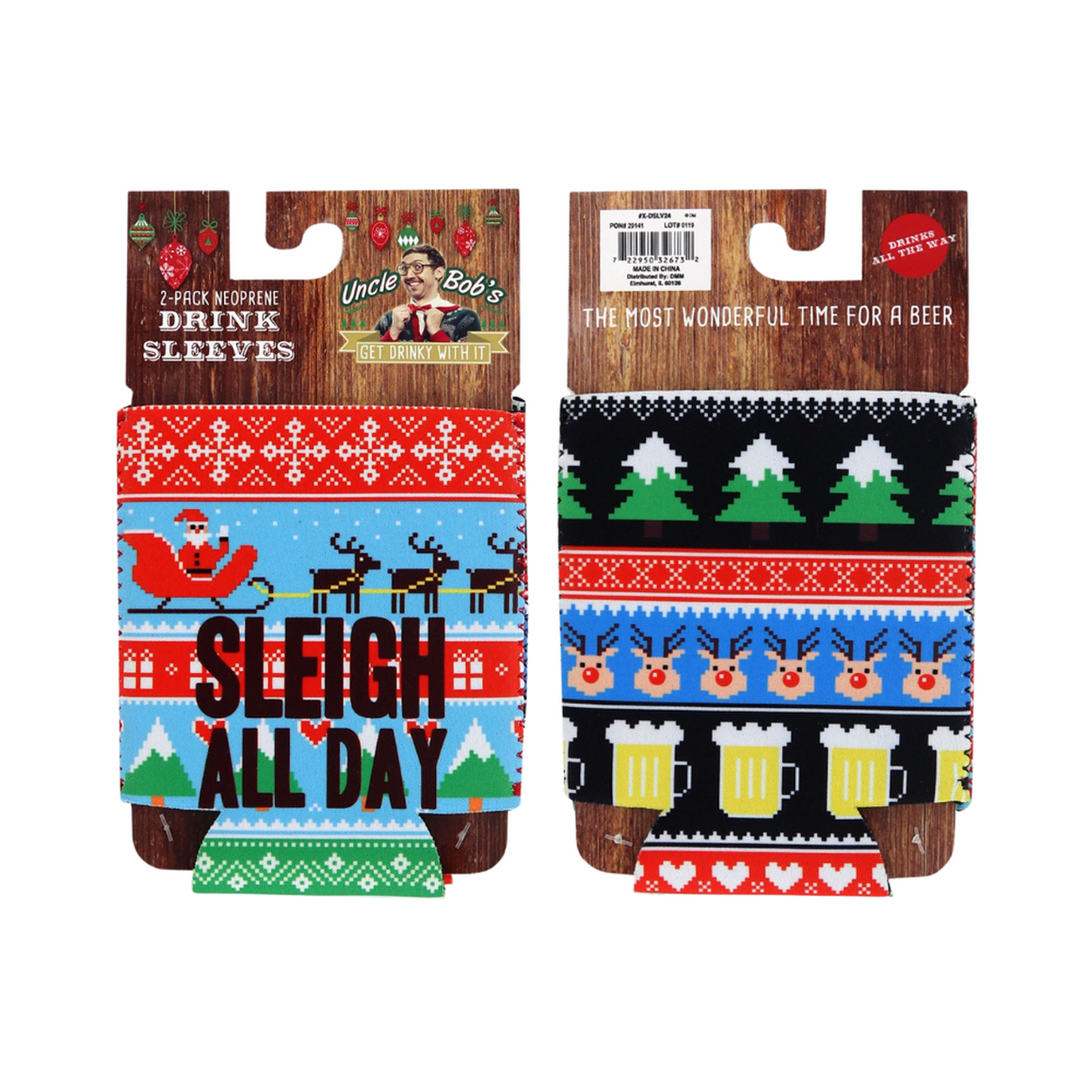 2-Pack Can Cooler | Sleigh All Day