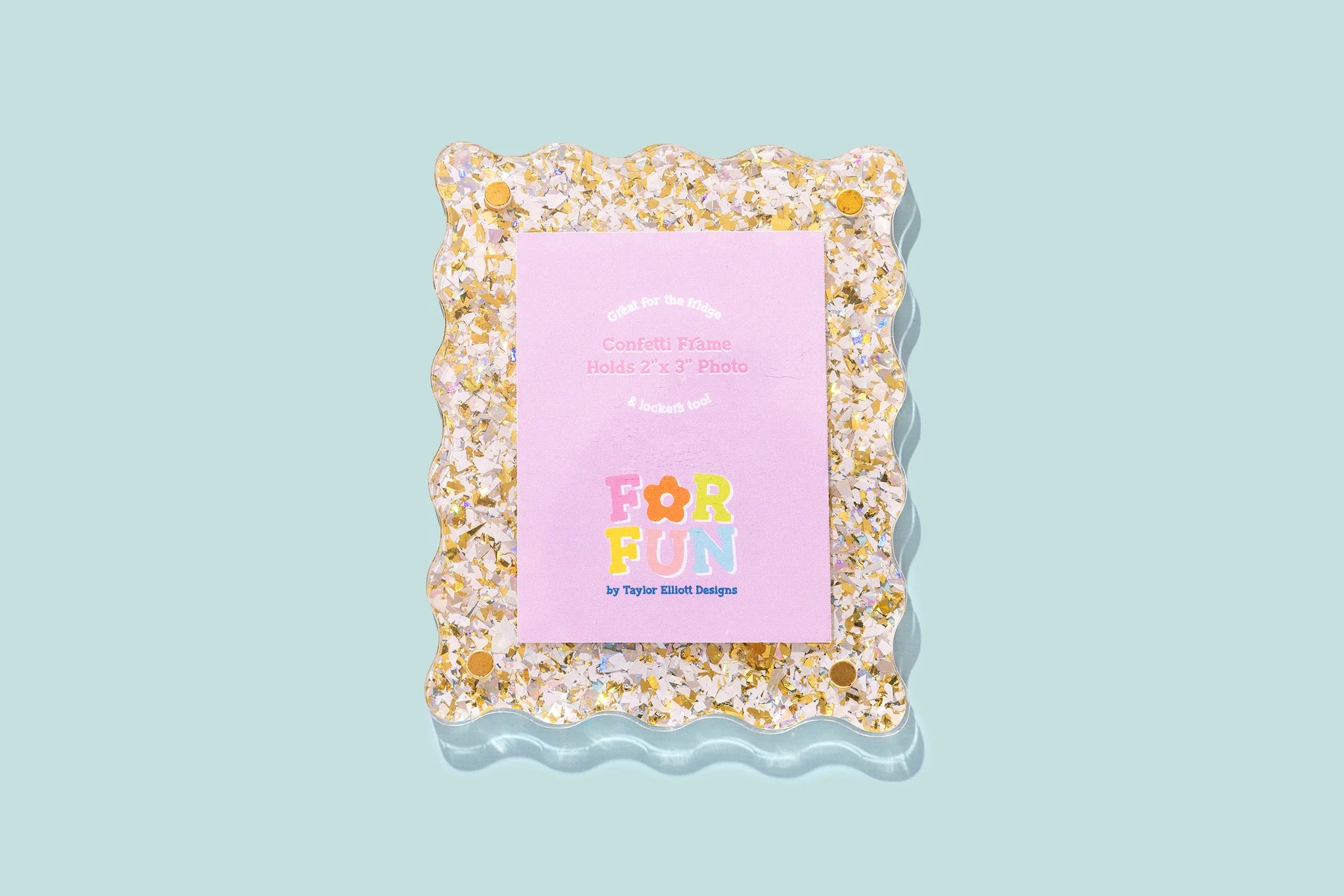 Magnetic Frame | Gold Confetti