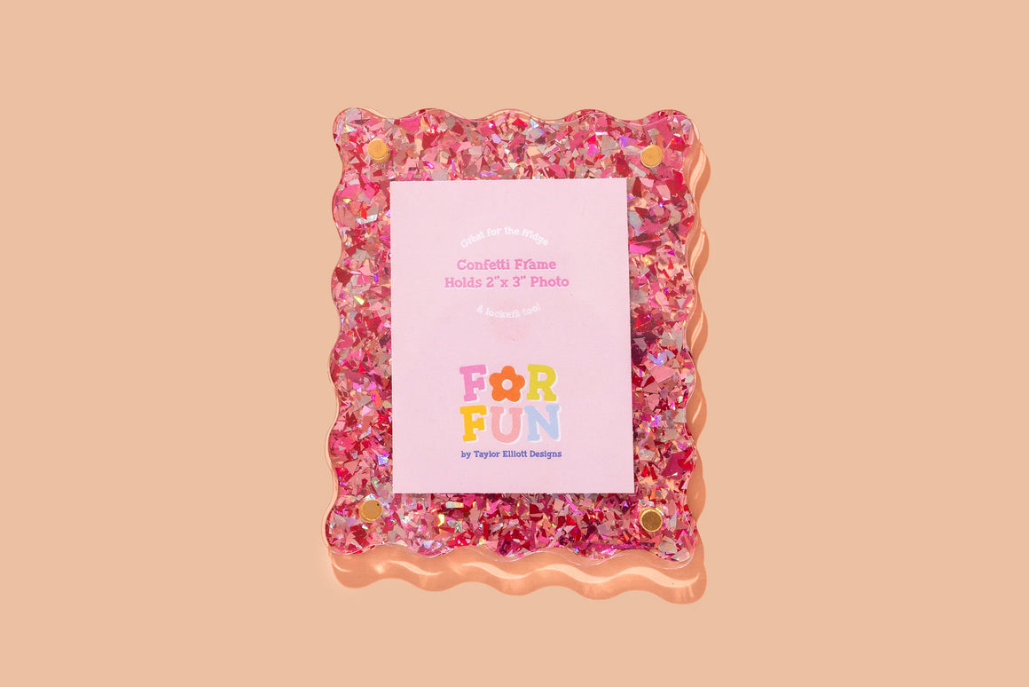 Magnetic Frame | Pink Confetti