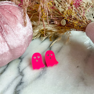 Heart Eye Ghost Earrings