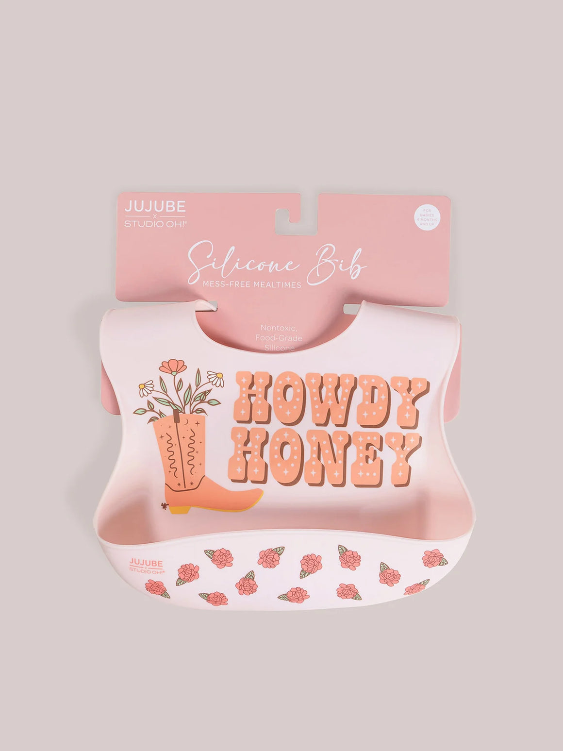 Bloomin' Boot Silicone Bib