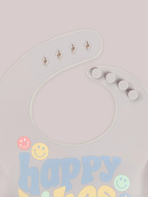 Happy Vibes Silicone Bib