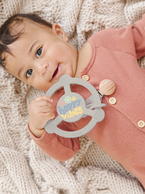 Silicone Teether Ring | Happy Vibes