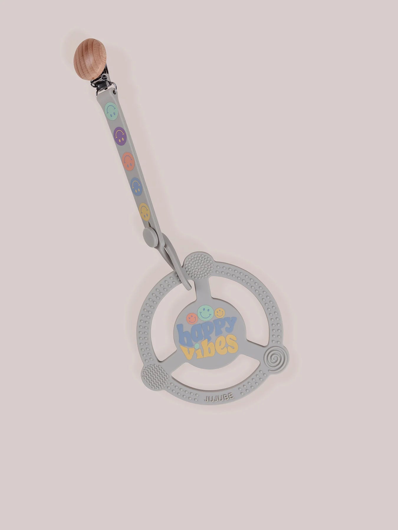 Silicone Teether Ring | Happy Vibes