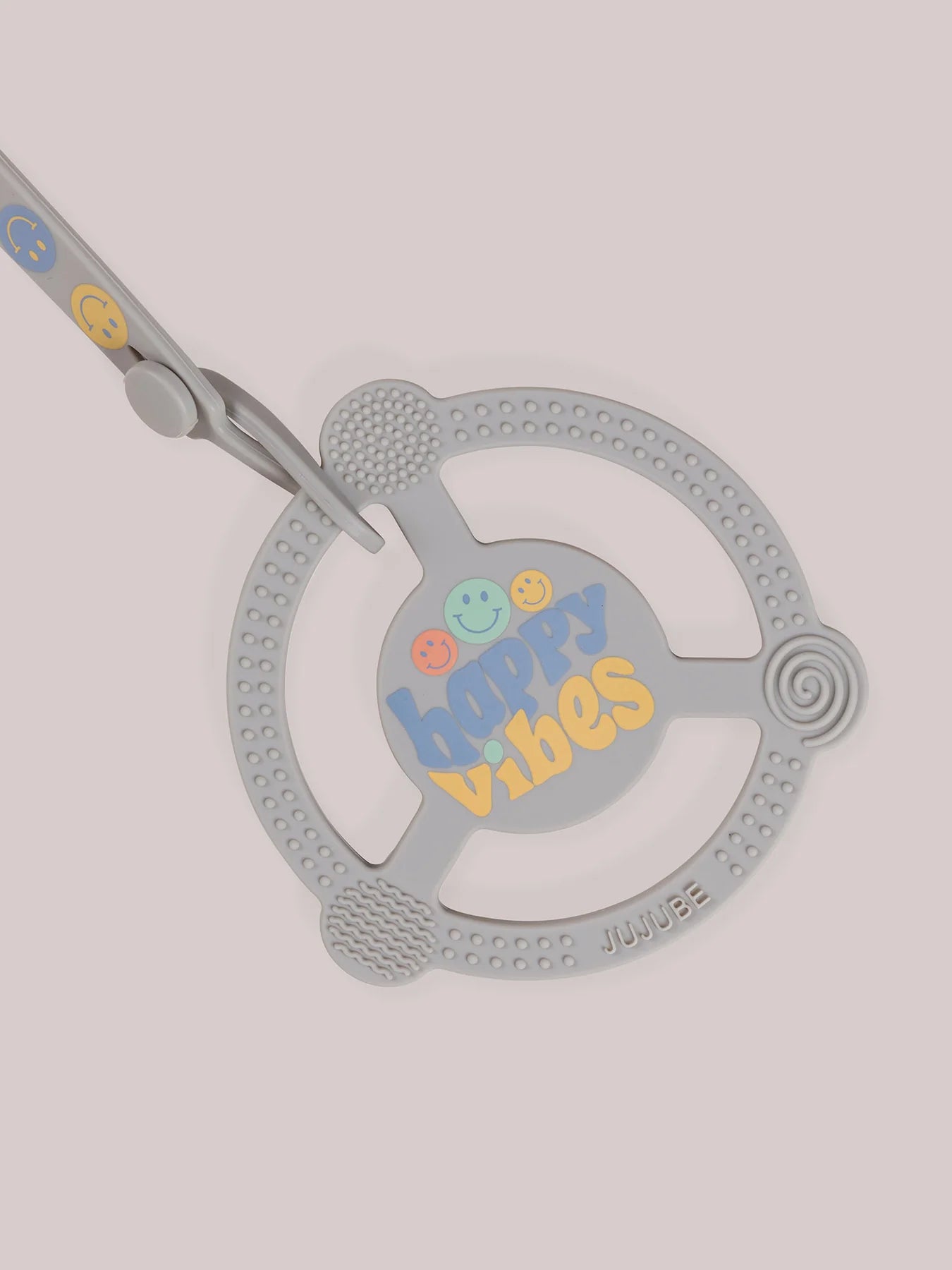 Silicone Teether Ring | Happy Vibes