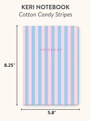 Cotton Candy Stripes Notebook