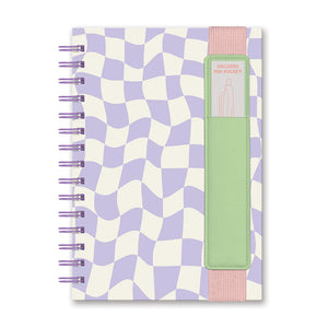 Lilac Checkerboard Notebook