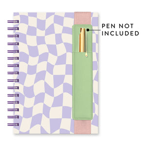 Lilac Checkerboard Notebook