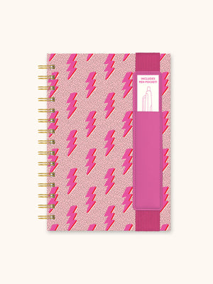 Lightning Notebook with Pen Pocket
