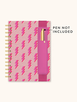 Lightning Notebook with Pen Pocket