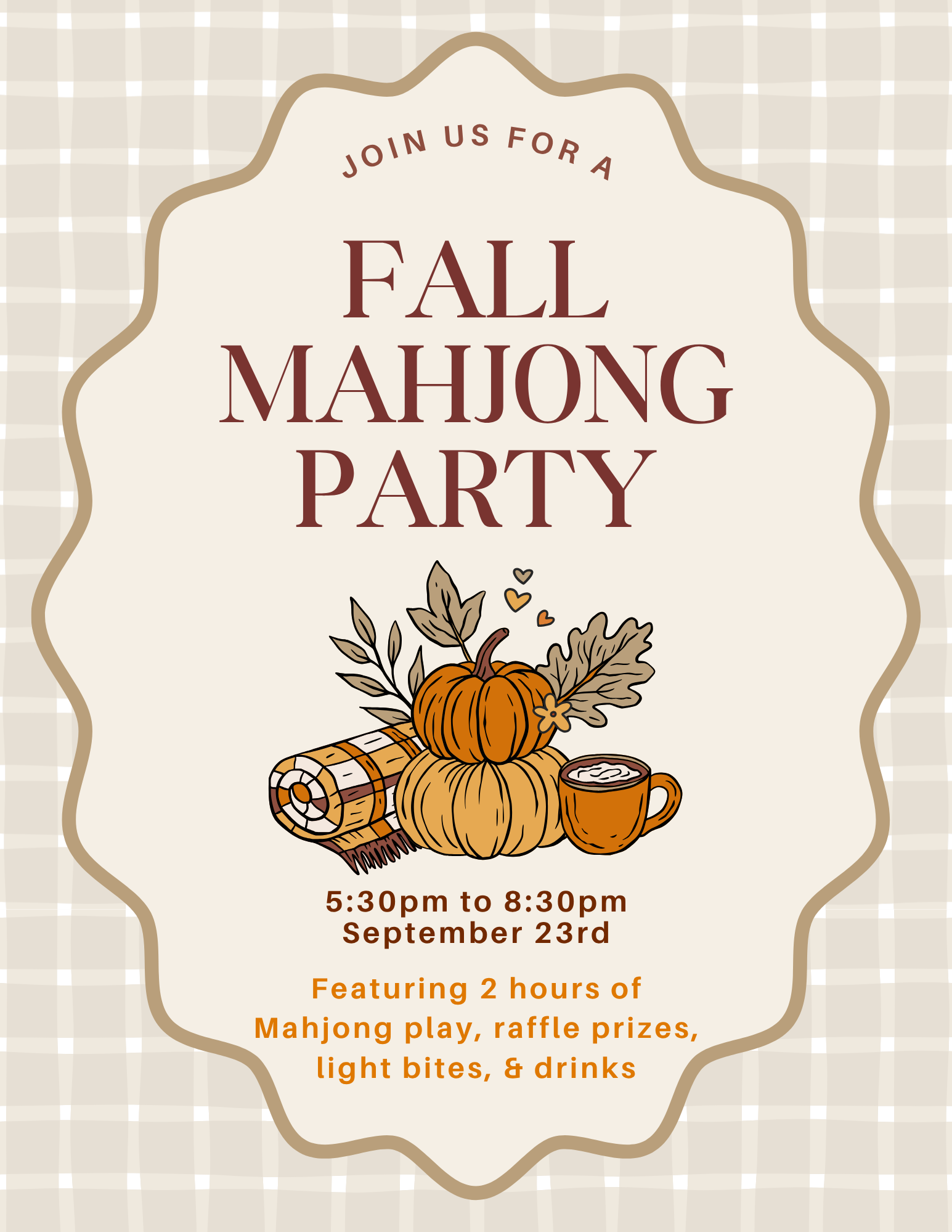 Fall Mahj Party 9/23