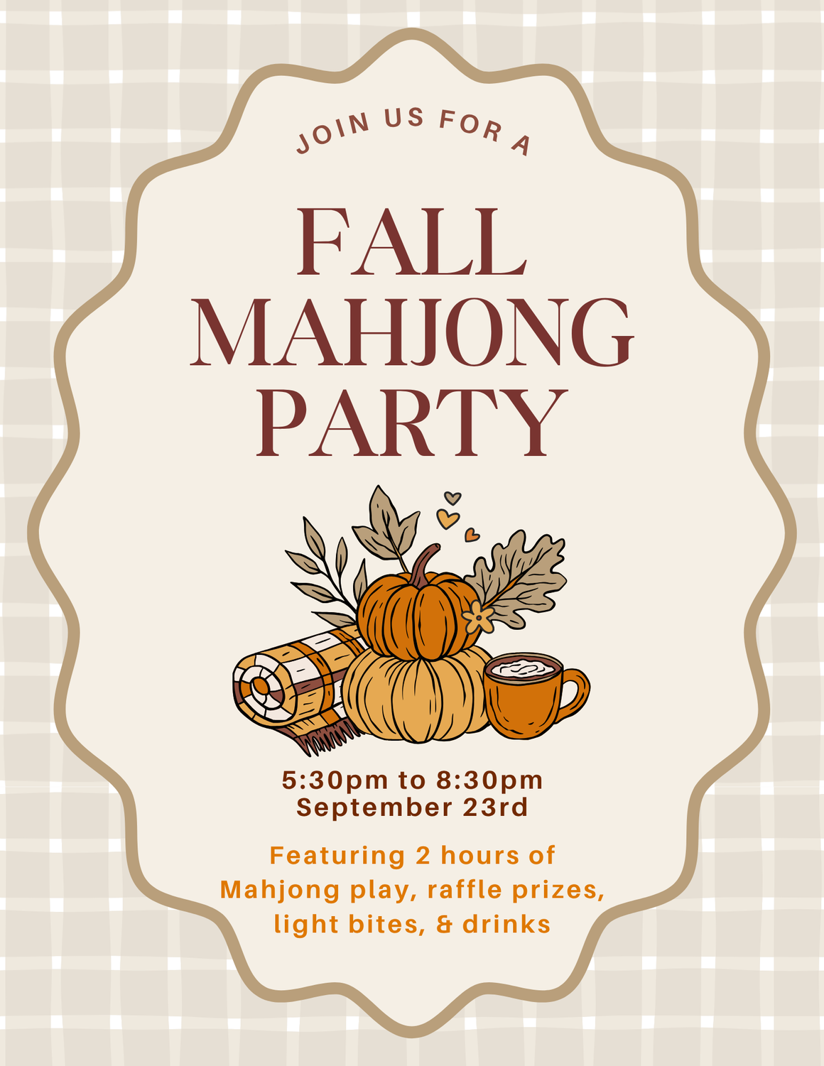 Fall Mahj Party 9/23