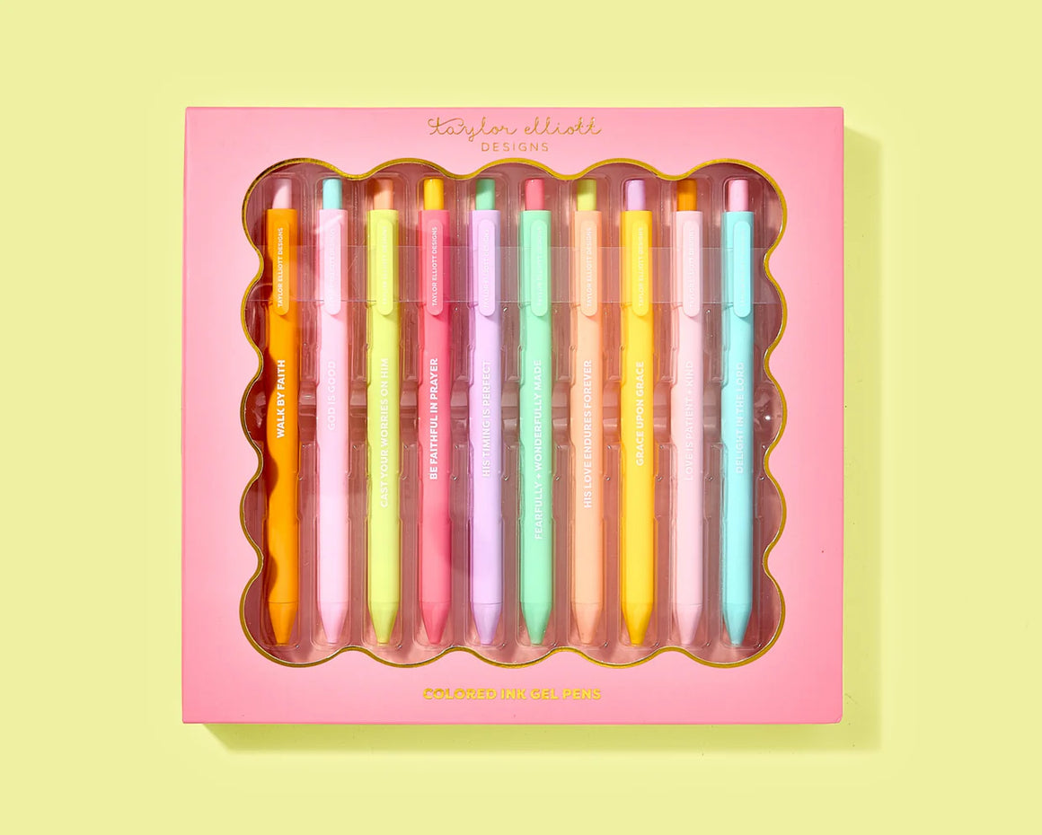Faith Colored Gel Pens | Set of 10