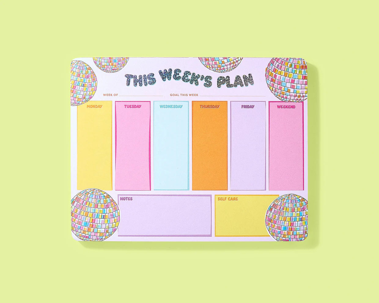 Disco Ball Weekly Planner