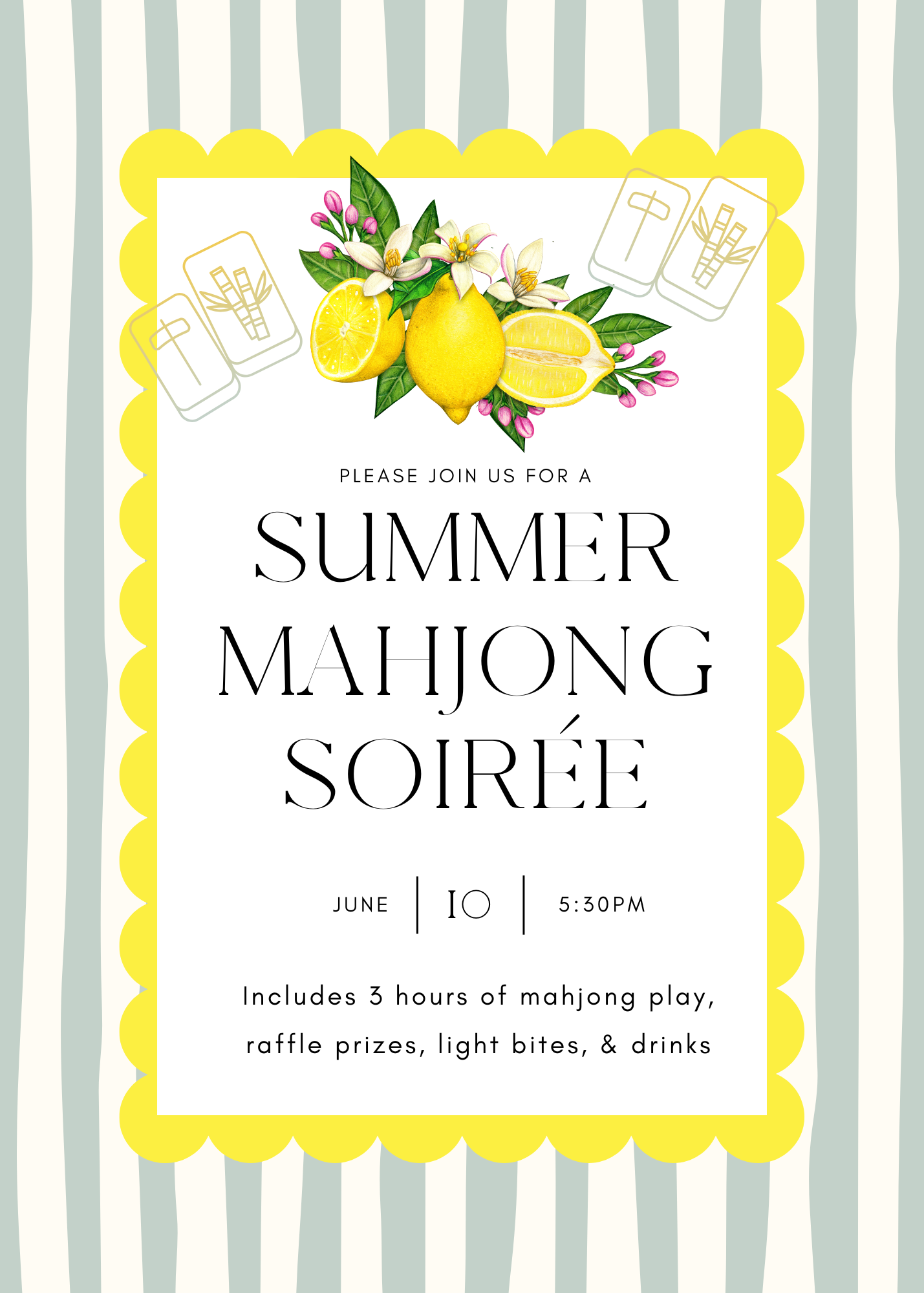 Summer Mahjong Soirée 6/10