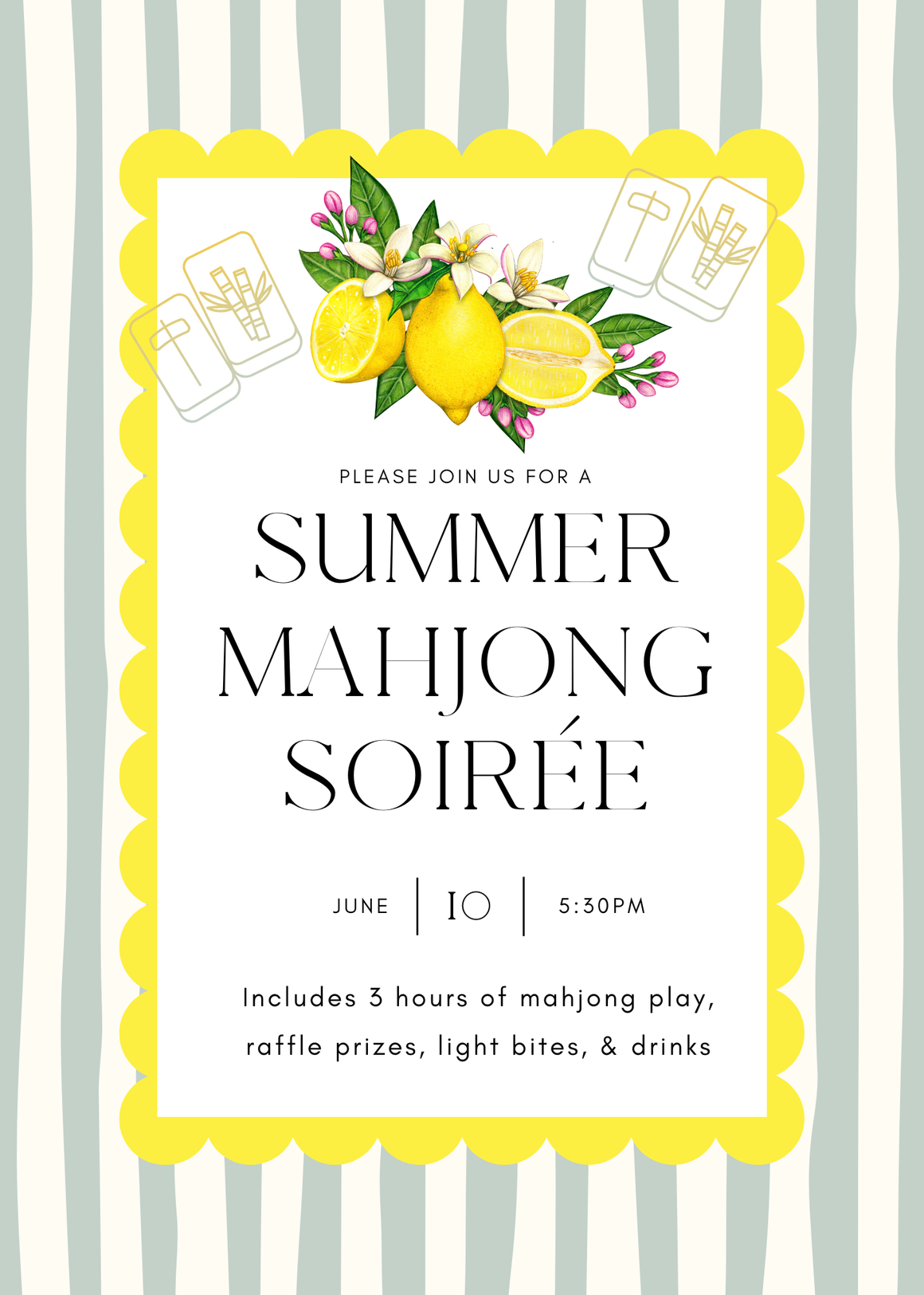 Summer Mahjong Soirée 6/10
