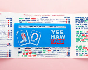 Yee-Haw Mahj Boot + Horseshoe Mahjong Card Line Marker