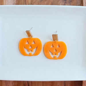 Pumpkin Dangle Earrings