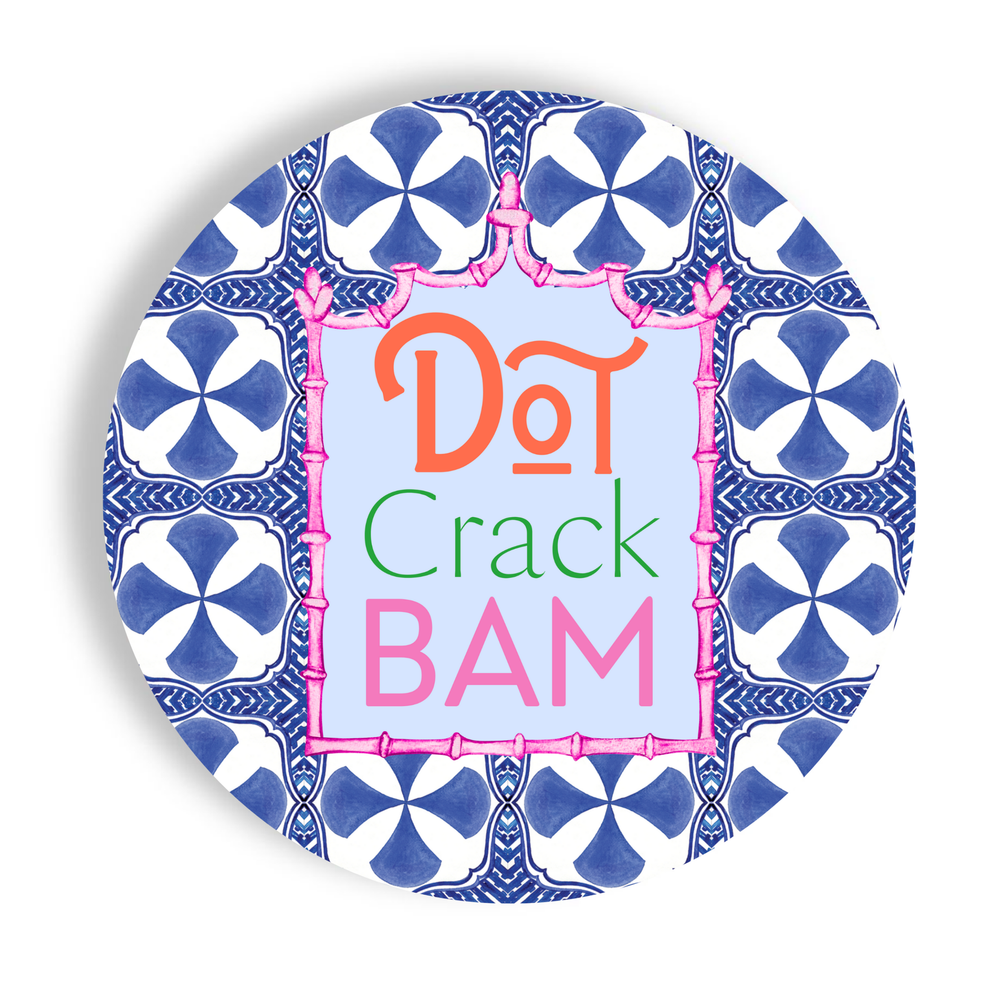 Mahjong Blue 7" Paper Plates