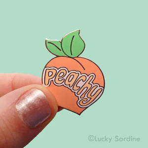 Peachy Enamel Pin