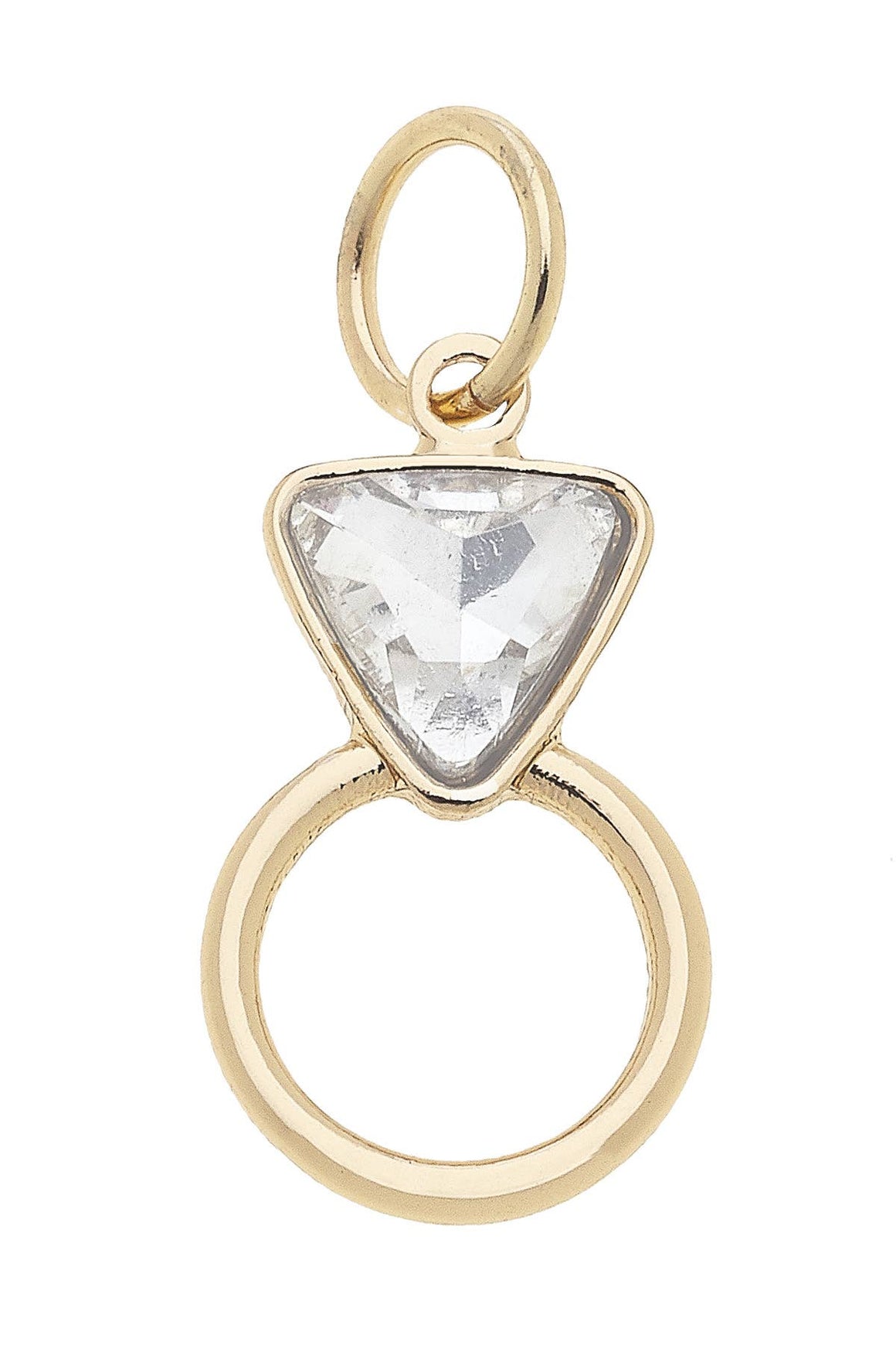 Rhinestone Ring Charm