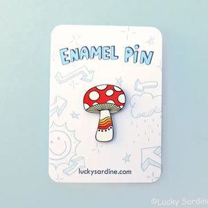Mushroom Enamel Pin