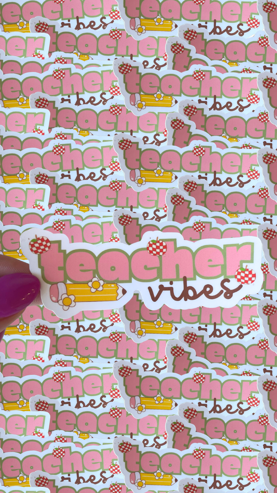 Teacher Vibes Sticker