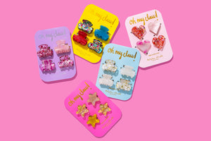 Mini Claw Hair Clips | Colorful Confetti