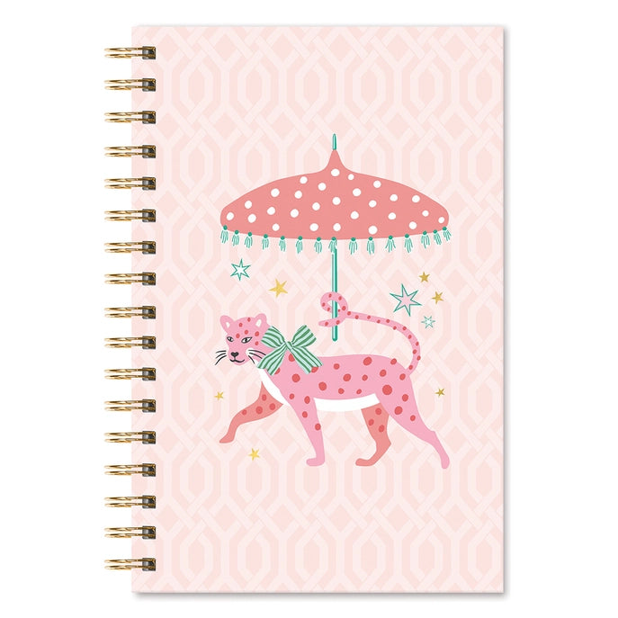 Leopard On Parade Medium Spiral Notebook