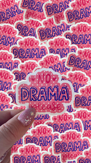 No Drama Sticker 