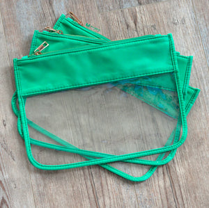 Green Zipper Pouch