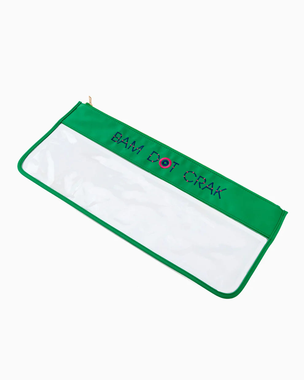Kelly Green Bam Dot Mahjong Bag