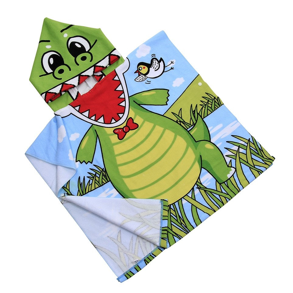 Alligator Hooded Poncho Towel
