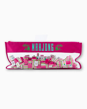 Magenta Pagoda Mahjong Bag