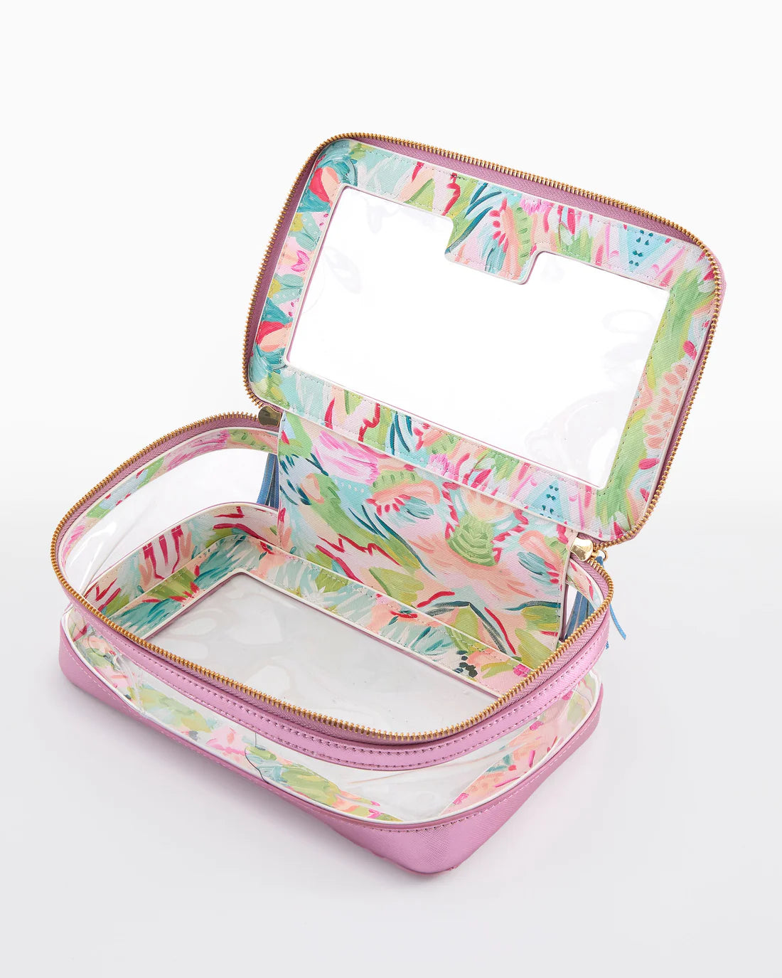 Metallic Light Pink Storage Bag