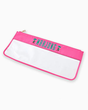 Pink Monkey Mahjong Bag