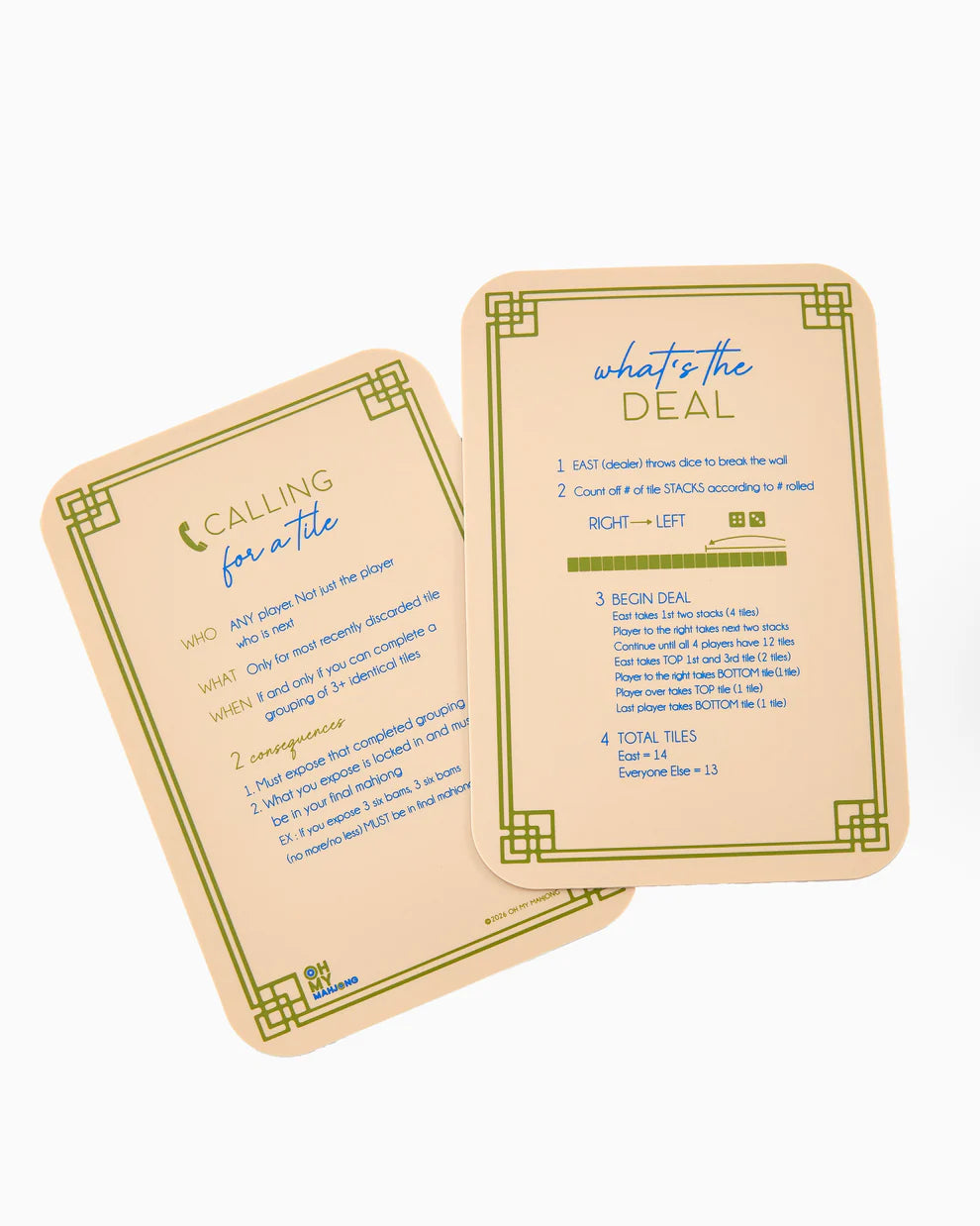 Mahjong Tile Shufflers | Tan