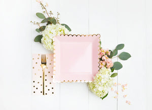 Blush Paper Plates