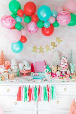 Colorful Christmas Balloon Garland DIY Kit