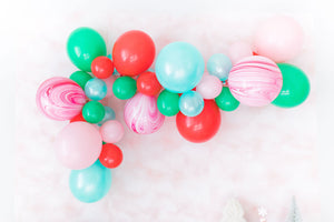 Colorful Christmas Balloon Garland DIY Kit
