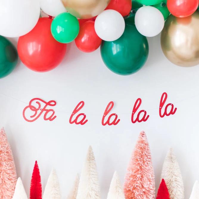 Fa La La La La Christmas Banner