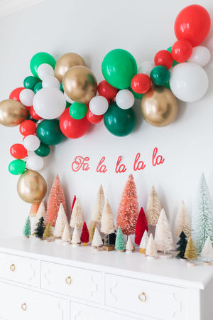 Fa La La Christmas Balloon Garland DIY Kit