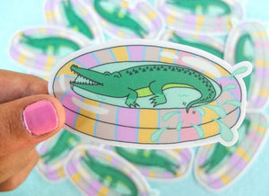 Crocodile Pool Sticker