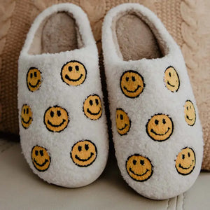 Smiley Polka Dot Slippers